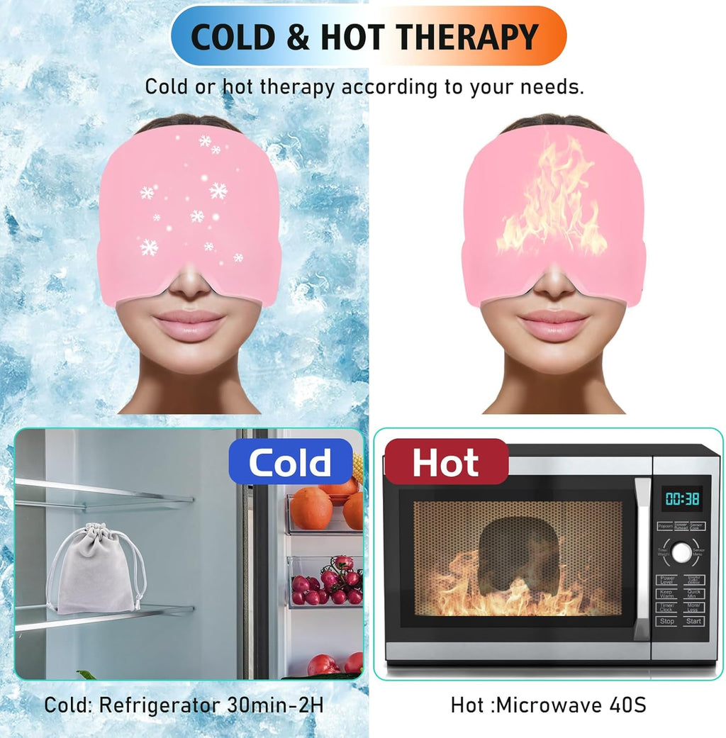 3D Sleep Eye Mask for Migraine Relief | Soft Cooling Eye Cover for Headache, Stress & Better Sleep