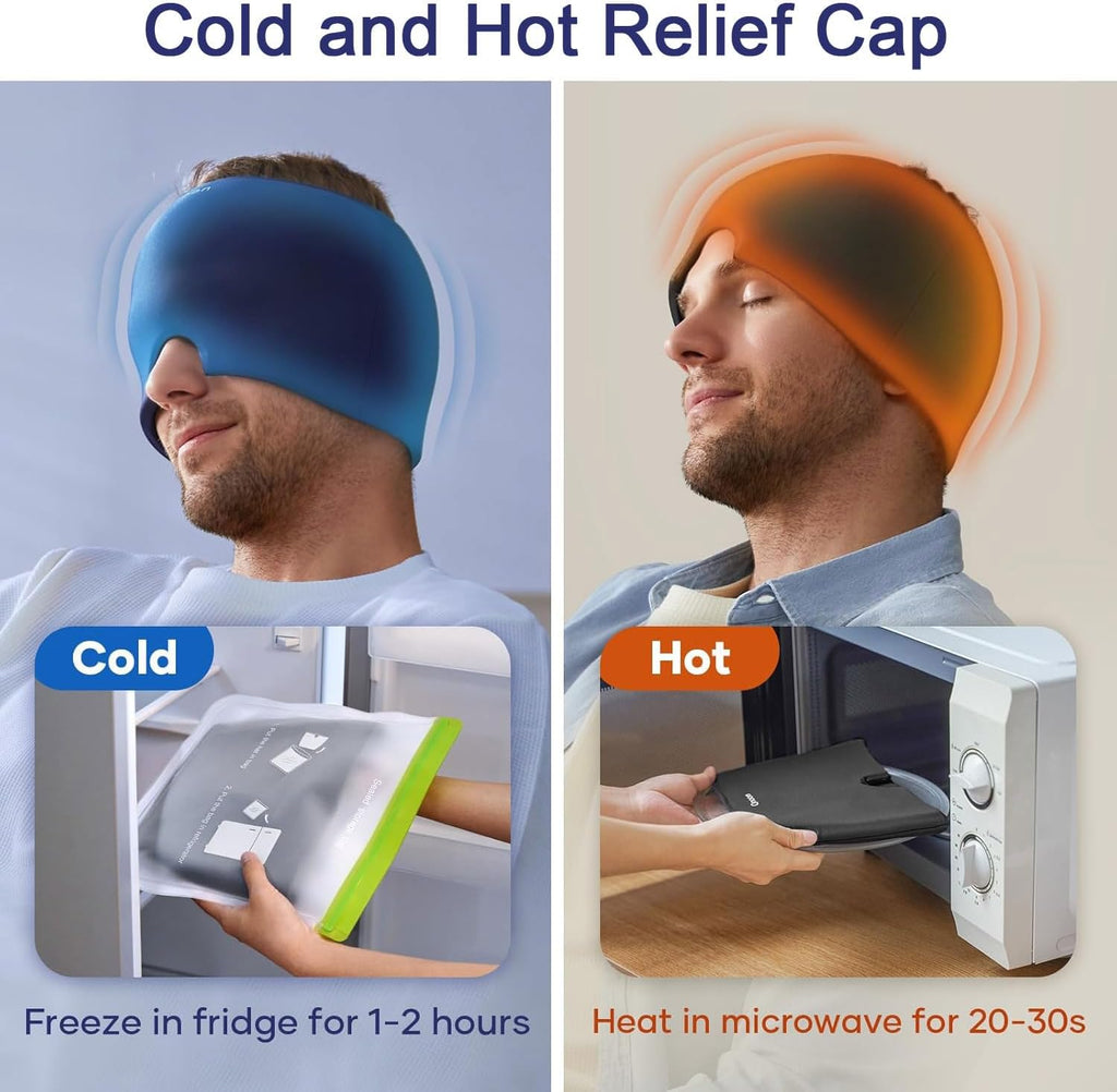 3D Sleep Eye Mask for Migraine Relief | Soft Cooling Eye Cover for Headache, Stress & Better Sleep