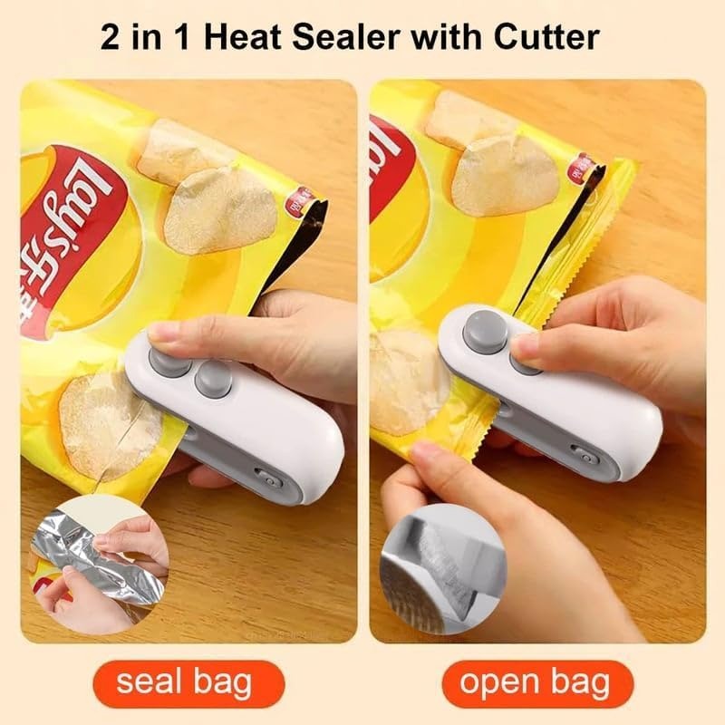 Mini Portable Bag Sealer Machine | Handheld Heat Sealing Device for Food Storage Bags