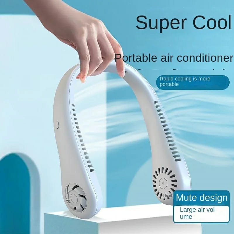 Rechargeable Bladeless Neck Fan Cooler | Portable Hands-Free USB Neck Fan for Summer