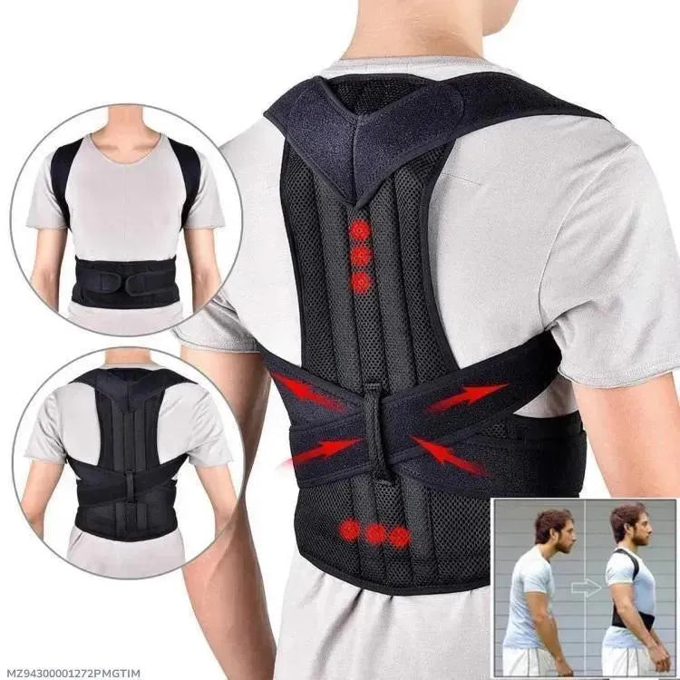 Adjustable Back Posture Corrector Belt for Men & Women | Upper Back & Shoulder Support Brace