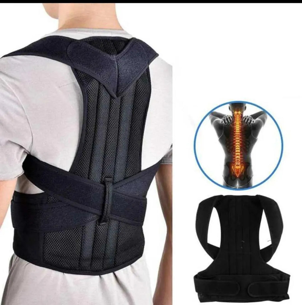 Adjustable Back Posture Corrector Belt for Men & Women | Upper Back & Shoulder Support Brace