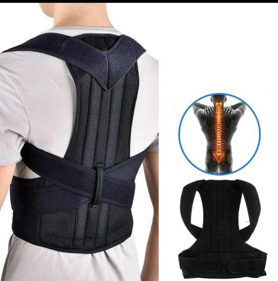 Adjustable Back Posture Corrector Belt for Men & Women | Upper Back & Shoulder Support Brace