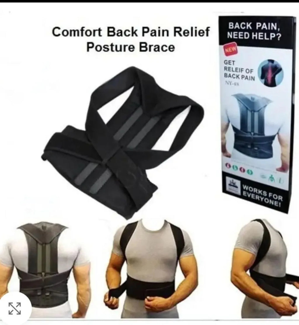 Adjustable Back Posture Corrector Belt for Men & Women | Upper Back & Shoulder Support Brace