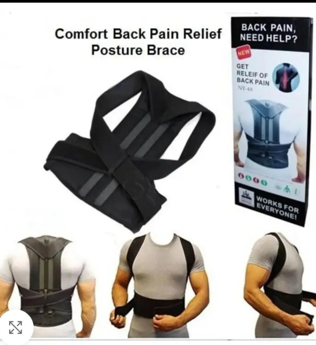 Adjustable Back Posture Corrector Belt for Men & Women | Upper Back & Shoulder Support Brace